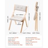 image:imageVEVOR Wooden Folding Chairs with Cushion Set of 2 Portable Foldable Cushion Chair with Wooden Frame Modern Padded Dining Chair for Kitchen Office Wedding Party Dining Room Easy Assembly BeigeNaturalbeige