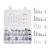image:imageVEVOR 1110 Pcs Bolts and Nuts Assortment Kit Imperial Machine Screws and Flat Washers Stainless Steel 1024832256632440 for FurnitureEquipmentVehicle Assembly Silver1 100 PCS  Imperial 2  4  6  8  10