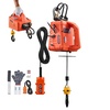image:imageVEVOR 3in1 Electric Hoist Winch 1100 lbs Capacity 1500W Portable Electric Power Winch 25 ft Lifting Height 164 ftmin with Manual Wired amp Wireless Remote Control for Factory Warehouss GarageOrange