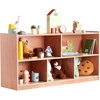 image:imageVEVOR Cubby Mobile Tray Storage Cabinet 5Compartment Cubby Storage Shelf Cubby Storage Cabinet 2Shelf Classroom Cubbies Classroom Furniture for Home Daycare and Preschool Natural5 Cubby