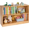 image:imageVEVOR Cubby Mobile Tray Storage Cabinet 5Compartment Cubby Storage Shelf Cubby Storage Cabinet 2Shelf Classroom Cubbies Classroom Furniture for Home Daycare and Preschool Natural2 Cubby