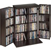 image:imageVEVOR Media Storage Cabinet 4Tier DVD Shelf Organizer 2402 x 1449 x 3331 in Multimedia Storage Organizer for CDs DVDs Books Games CD Shelf for Living Room Home Office Recording Room BlackBrown