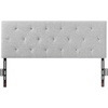 image:imageVEVOR Metal Headboard Queen Size Headboard with Adjustable Height W5965 x H4055 x D15 inches Ideal for Bedroom Hotel Homestay Dormitory BlackDiamond Tufted