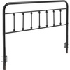 image:imageVEVOR Metal Headboard Queen Size Headboard with Adjustable Height W5965 x H4055 x D15 inches Ideal for Bedroom Hotel Homestay Dormitory BlackMetal