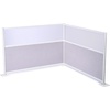 image:imageVEVOR Office Divider Privacy Partitions 2Pack 72 x 48 Room Divider Walls PET Workstation Cubicle Partition with Frosted Acrylic Windows Freestanding Privacy Panels for Office Library SchoolTranslucent