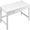 image:imageVEVOR Small Desk with Drawers Kids Desk for Bedroom Wooden Simple Study Table for Drawing Reading Writing Rectangle MDF Furniture Study Storage Table for Home Office White  Wood3937D x 1890W x 2957H
