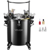 image:imageVEVOR Spray Paint Pressure Pot 05 Gal2 L Pressure Pot Paint Sprayer 18mm  3mm Two Spray Guns Central Pneumatic Sprays Gun with Two 98 FT3 m Hoses for Furniture Car Fence Max 45 Psi40LPneumatic  4 Casters
