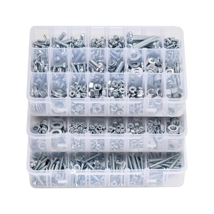 image:imageVEVOR 1110 Pcs Bolts and Nuts Assortment Kit Imperial Machine Screws and Flat Washers Stainless Steel 1024832256632440 for FurnitureEquipmentVehicle Assembly Silver2 250 PCS  Metric  Imperial