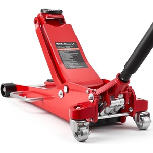 image:imageVEVOR 3 Ton Low Profile Floor Jack HeavyDuty Racing Floor Jack with Dual Pistons Quick Lift Pump Lifting Range 3351969Aluminum