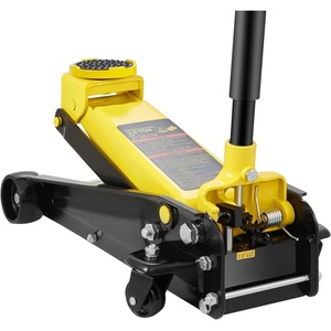 image:imageVEVOR 3 Ton Low Profile Floor Jack for All Terrain Vehicles HeavyDuty Steel Racing Jack with Quick Lift Pump 51220 Lifting Range 30 tonsyellow