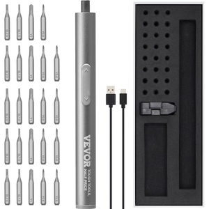 image:imageVEVOR 4V Electric Screwdriver Cordless Screwdriver Set 7 Torque Settings 05 to 5Nm 32 PCS 14 in Bits Digital Display LED Light TypeC Charging Ideal Tool for Furniture amp Gaming PC532in 4V