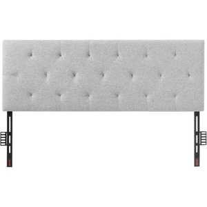 image:imageVEVOR Metal Headboard Queen Size Headboard with Adjustable Height W5965 x H4055 x D15 inches Ideal for Bedroom Hotel Homestay Dormitory BlackDiamond Tufted