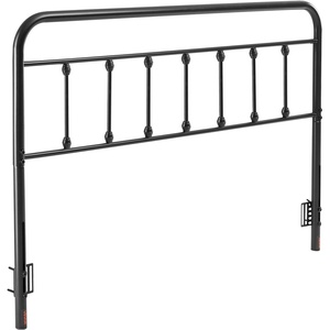 image:imageVEVOR Metal Headboard Queen Size Headboard with Adjustable Height W5965 x H4055 x D15 inches Ideal for Bedroom Hotel Homestay Dormitory BlackMetal