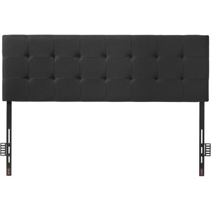 image:imageVEVOR Metal Headboard Queen Size Headboard with Adjustable Height W5965 x H4055 x D15 inches Ideal for Bedroom Hotel Homestay Dormitory Blackcarbon steel