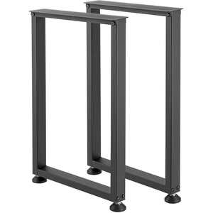 image:imageVEVOR Table Legs 291 H x 177 W Square Steel Furniture Legs Modular Design Easy Assembly 2204 lbs Max Load Heavy Duty for Home Office Desk Workbenches Dinner Bar Tables Set of 2 Black