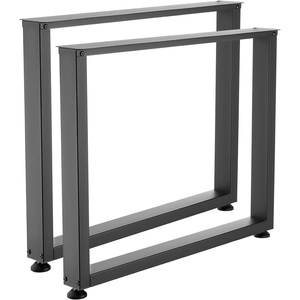 image:imageVEVOR Table Legs 295 H x 354 W Square Steel Furniture Legs Modular Design Easy Assembly 2204 lbs Max Load Heavy Duty for Home Office Desk Workbenches Dinner Bar Tables Set of 2 Black
