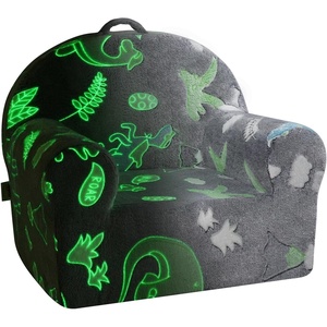 image:imageVEVOR Toddler Chair Kids Armchair Comfy Toddler Couch Sofa Bed Glow in The Dark Kids Chair Seat Playroom Furniture for Kids Girls amp Boys Grey