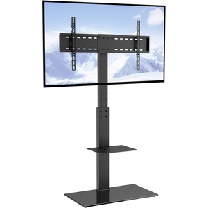 image:imageVEVOR Universal TV Mount for 3255 inch TVs Height Adjustable Swivel Stand with Tempered Glass Base for Bedroom Living Room3285inch