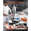 image:imageCommercial Electric Meat Bandsaw 1500W Stainless Steel Countertop Bone Sawing Machine Workbeach 193 x 15 01679 Inch Cutting Thickness Frozen Meat Cutter with 6 Blades for Rib Pork Beef1500W 130