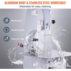 image:imageCommercial Electric Meat Bandsaw 1500W Stainless Steel Countertop Bone Sawing Machine Workbeach 193 x 15 01679 Inch Cutting Thickness Frozen Meat Cutter with 6 Blades for Rib Pork BeefCountertop 1500W