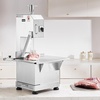 image:imageCommercial Electric Meat Bandsaw 1500W Stainless Steel Countertop Bone Sawing Machine Workbeach 193 x 15 01679 Inch Cutting Thickness Frozen Meat Cutter with 6 Blades for Rib Pork BeefCountertop 2200W