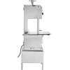 image:imageCommercial Electric Meat Bandsaw 1500W Stainless Steel Countertop Bone Sawing Machine Workbeach 193 x 15 01679 Inch Cutting Thickness Frozen Meat Cutter with 6 Blades for Rib Pork BeefVertical 2200W