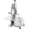 image:imageCommercial Electric Meat Bandsaw 1500W Stainless Steel Countertop Bone Sawing Machine Workbeach 193 x 15 01679 Inch Cutting Thickness Frozen Meat Cutter with 6 Blades for Rib Pork Beef1100W 130