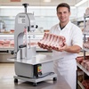 image:imageCommercial Electric Meat Bandsaw 1500W Stainless Steel Countertop Bone Sawing Machine Workbeach 193 x 15 01679 Inch Cutting Thickness Frozen Meat Cutter with 6 Blades for Rib Pork Beef1500W 130