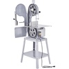 image:imageCommercial Electric Meat Bandsaw 1500W Stainless Steel Countertop Bone Sawing Machine Workbeach 193 x 15 01679 Inch Cutting Thickness Frozen Meat Cutter with 6 Blades for Rib Pork BeefVertical 1500W