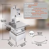 image:imageCommercial Electric Meat Bandsaw 1500W Stainless Steel Countertop Bone Sawing Machine Workbeach 193 x 15 01679 Inch Cutting Thickness Frozen Meat Cutter with 6 Blades for Rib Pork BeefVertical 2200W