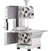 image:imageCommercial Electric Meat Bandsaw 1500W Stainless Steel Countertop Bone Sawing Machine Workbeach 193 x 15 01679 Inch Cutting Thickness Frozen Meat Cutter with 6 Blades for Rib Pork BeefCountertop 2200W