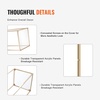 image:imageVEVOR 10PCS 315inch High Wedding Flower Stand With Acrylic LaminateMetal Vase Column Geometric Centerpiece Stands Gold Rectangular Floral Display Rack for Events Reception Party Decoration
