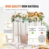 image:imageVEVOR 10PCS 315inch High Wedding Flower Stand With Acrylic LaminateMetal Vase Column Geometric Centerpiece Stands Gold Rectangular Floral Display Rack for Events Reception Party Decoration
