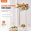 image:imageVEVOR 10PCS 315inch High Wedding Flower Stand With Acrylic LaminateMetal Vase Column Geometric Centerpiece Stands Gold Rectangular Floral Display Rack for Events Reception Party Decoration
