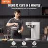 image:imageVEVOR 12 Cups Commercial Drip Coffee Maker Coffee Maker Machine with Thermal Carafe to Keep Warm or Cold Stainless Steel Pour Over Coffee Brewer for Restaurant Office Cafe