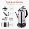 image:imageVEVOR 12Cup Electric Percolator Coffee Pot 304 Stainless Steel Body Coffee Percolator with Keep Warm Function amp HeatResistant Handle Classic Coffee Maker Quick Brew amp EasyPour Spout Silver