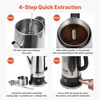 image:imageVEVOR 12Cup Electric Percolator Coffee Pot 304 Stainless Steel Body Coffee Percolator with Keep Warm Function amp HeatResistant Handle Classic Coffee Maker Quick Brew amp EasyPour Spout Silver