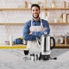 image:imageVEVOR 12Cup Electric Percolator Coffee Pot 304 Stainless Steel Body Coffee Percolator with Keep Warm Function amp HeatResistant Handle Classic Coffee Maker Quick Brew amp EasyPour Spout Silver