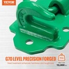 image:imageVEVOR 38 Tractor Bucket Hooks with Tie Down Ring Grade 70 Forged Steel 2 Pack BoltOn Grab Hook with Back Plates Compatible for Tractor Bucket RV UTV Truck Maximum Break Strength 15000 lbs Green2PCS Split