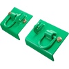 image:imageVEVOR 38 Tractor Bucket Hooks with Tie Down Ring Grade 70 Forged Steel 2 Pack BoltOn Grab Hook with Back Plates Compatible for Tractor Bucket RV UTV Truck Maximum Break Strength 15000 lbs Green2PCS Integrated