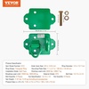 image:imageVEVOR 38 Tractor Bucket Hooks with Tie Down Ring Grade 70 Forged Steel 2 Pack BoltOn Grab Hook with Back Plates Compatible for Tractor Bucket RV UTV Truck Maximum Break Strength 15000 lbs Green2PCS Split