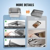 image:imageVEVOR 6 Pack Stainless Steel Hotel Pans  12 Size 6Inch Deep 08mm Thick AntiJam Commercial Food Pans for Steam Tables Restaurants Catering amp Industrial Use6 Inch Deep Thickened
