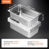 image:imageVEVOR 6 Pack Stainless Steel Hotel Pans  12 Size 6Inch Deep 08mm Thick AntiJam Commercial Food Pans for Steam Tables Restaurants Catering amp Industrial Use6 Inch Deep Thickened