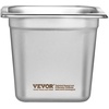 image:imageVEVOR 6 Pack Stainless Steel Hotel Pans  12 Size 6Inch Deep 08mm Thick AntiJam Commercial Food Pans for Steam Tables Restaurants Catering amp Industrial Use6 Inch Deep Thickened