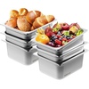 image:imageVEVOR 6 Pack Stainless Steel Hotel Pans  12 Size 6Inch Deep 08mm Thick AntiJam Commercial Food Pans for Steam Tables Restaurants Catering amp Industrial Use6 Inch Deep Thickened