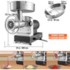 image:imageVEVOR 661 LbsHour800 W Machine 15 HP Electric Mincer with 2 Grinding Plates Sausage Kit Set Meat Grinder Heavy Duty Home Kitchen amp Commercial Use Red 800 W32 992 LbsHour