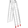 image:imageVEVOR 75ft Aluminum Ramps 1500 lbs Folding Loading Ramps 2 pcs Set for Pickup Trucks Bed Trailers Ramp with Load Straps for Dirt Bike UTV ATV Trucks Lawn Mowers Cargo Trailer 89 L x 12 W750lbs