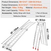 image:imageVEVOR 75ft Aluminum Ramps 1500 lbs Folding Loading Ramps 2 pcs Set for Pickup Trucks Bed Trailers Ramp with Load Straps for Dirt Bike UTV ATV Trucks Lawn Mowers Cargo Trailer 89 L x 12 W750lbs