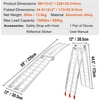 image:imageVEVOR 75ft Aluminum Ramps 1500 lbs Folding Loading Ramps 2 pcs Set for Pickup Trucks Bed Trailers Ramp with Load Straps for Dirt Bike UTV ATV Trucks Lawn Mowers Cargo Trailer 89 L x 12 W1500lbs