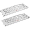 image:imageVEVOR 75ft Aluminum Ramps 1500 lbs Folding Loading Ramps 2 pcs Set for Pickup Trucks Bed Trailers Ramp with Load Straps for Dirt Bike UTV ATV Trucks Lawn Mowers Cargo Trailer 89 L x 12 W2000lbs